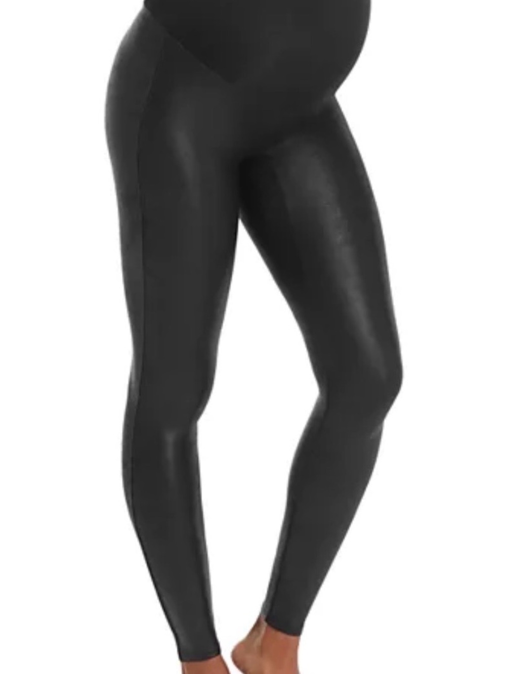 SPANX Black High-Waist Shaping Maternity Leggings